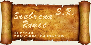 Srebrena Ramić vizit kartica